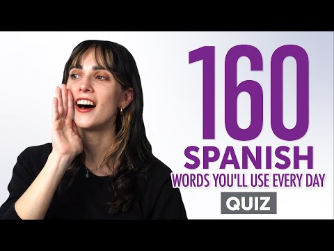 Quiz | 160 Spanish Words You'll Use Every Day - Basic Vocabulary #56