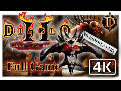 Diablo 2 Lord of Destruction Hardcore Necromancer Summoner | Full Walktrough 4K