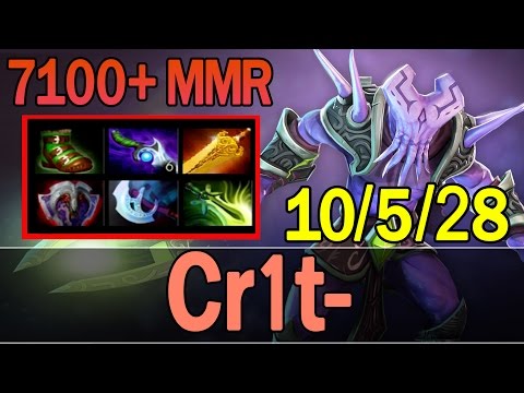 Dota 2 - Cr1t- Plays Faceless Void 7100+ MMR | Ranked Match