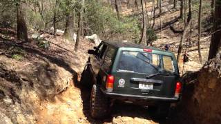 preview picture of video 'Kevin going down the Boat Ramp bypass trail at Choccolocco Mountain ORV Park'