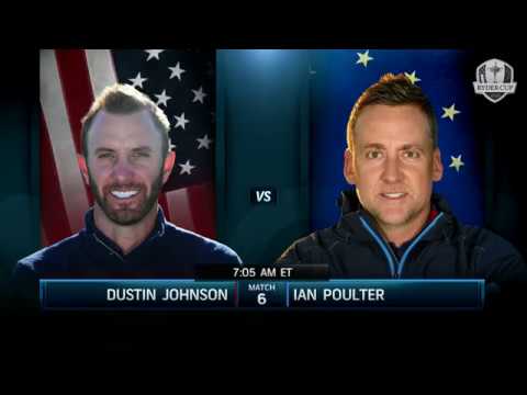 Amazing Shots from Ian Poulter & Dustin Johnson's Sunday Singles Match | 2018 Ryder Cup