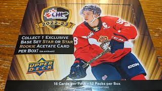2022-23 Upper Deck CHL (Canadian Hockey League) Hobby box Break! Bedard Retrospective!