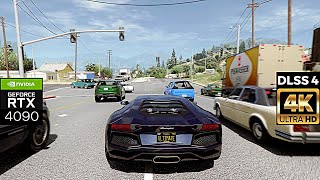 [4K] GTA5 Enhanced Real-Life Graphics Mod - Extreme Raytracing DLSS4 - RTX 4090 Ryzen 9800X3D