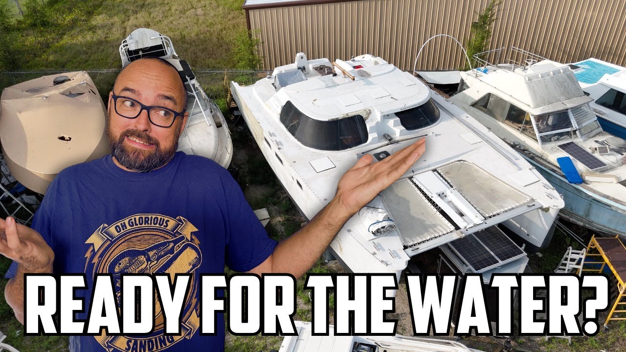 ⛵️ Hurricane-damaged catamaran - will we be ready in time?  Ep.632