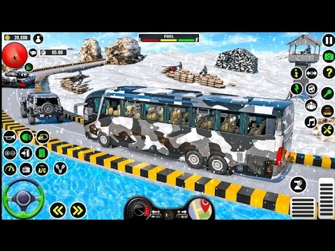 Off road Army Bus Driving - US  Soldiers Transport Duty Driver 3D Android gameplay #2