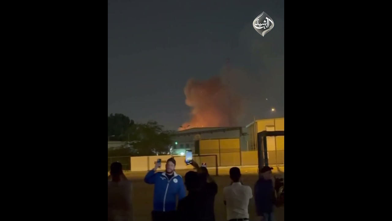 فيديو | هجوم بمسيرة إيرانية على قاعدة أميركية في البحرين