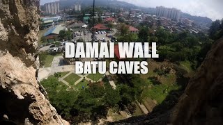 preview picture of video 'Climbing the Damai Wall, Batu Caves | GoPro'