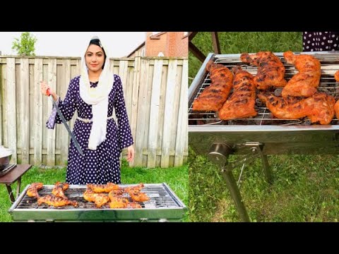 Cooking Experience Outside in Garden\Backyard | BBQ at Home Summer Special by (HUMA IN THE KITCHEN)