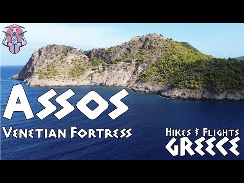 Exploring Assos Castle | Walk & Drone Tour of Kefalonia's Venetian Fortress