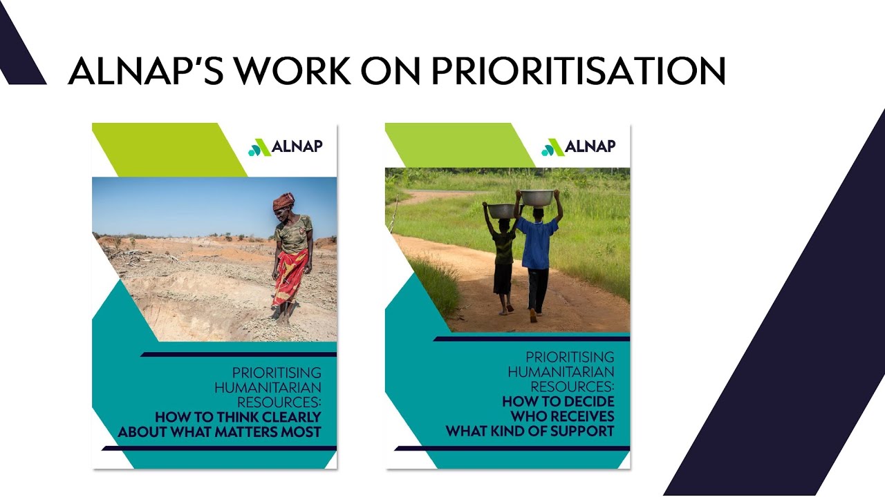 Navigating humanitarian prioritisation: Insights and frameworks