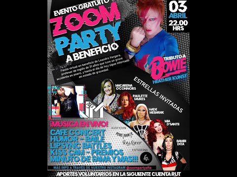 ZOOM PARTY A BENEFICIO