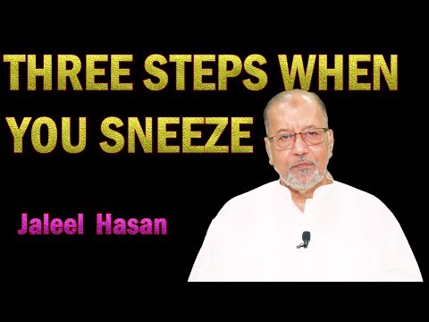 E  N G L  I S H   ||    H  A  D  I  T  H THE THREE STEPS WHEN YOU SNEEZE: by Jaleel Hasan HD Video