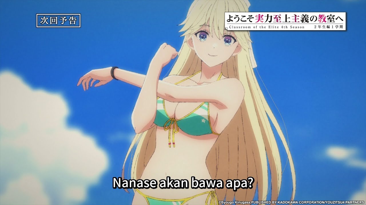 (Mimin bakal ambil barang yang diperlukan Kushida) Pratinjau Classroom of the Elite S4 Eps 10