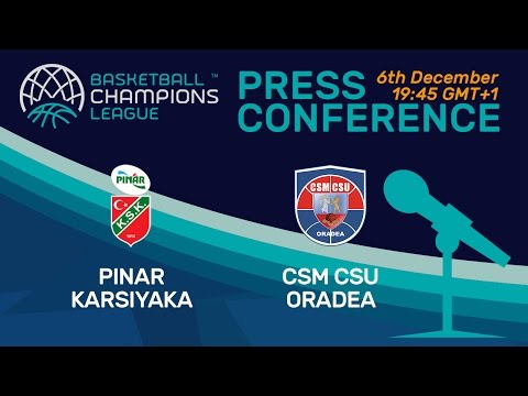 Pinar Karsiyaka v CSM CSU Oradea - Press Conference - Basketball Champions League