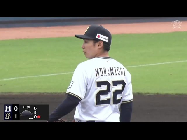 【ファーム】バファローズ・村西良太 大きく曲がるスライダーで回を跨いで3者連続空振り三振!!  2024年6月15日 オリックス・バファローズ 対 くふうハヤテベンチャーズ静岡