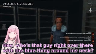 Calli gets spooked when Pascal suddenly responds to her (Vaudeville)  [Hololive/clip]