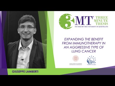 Three Minute Thesis Competition 2021: Giuseppe Lamberti – University of Bologna.