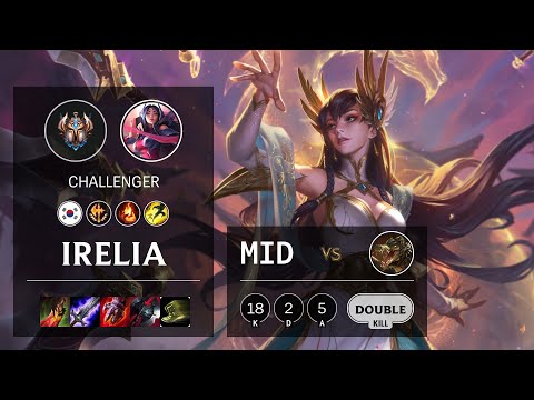 Irelia Mid vs Renekton - KR Challenger Patch 10.19