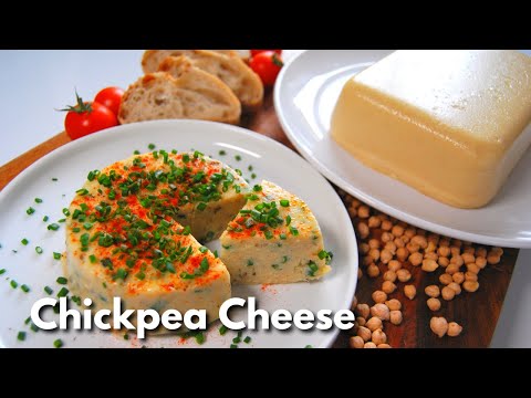 Firm Vegan Chickpea Cheese Recipe! Easy and Healthy Vegan Cheese Recipe