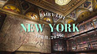 【NYC Vlog】4月のニューヨーク|セントラルパークでピクニック、モーガン図書館 & 博物館 |駐在生活