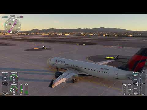 MSFS 2020 Las Vegas to San Francisco Delta Airlines A320 Neo Full Flight