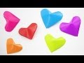 How to make origami 3D "lucky hearts" + ideas ...