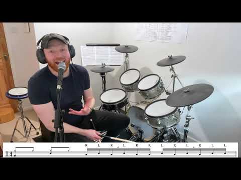 Double Paradiddle Drum Fill (Grade 4 Level)