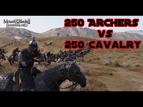 Mount & Blade 2: Bannerlord 250 Archers vs 250 Cavalry Epic Battle