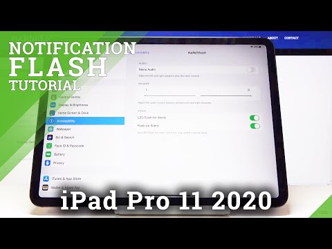 How to Enable LED Notifications in APPLE iPad Pro 11 2020 – Flash Notification