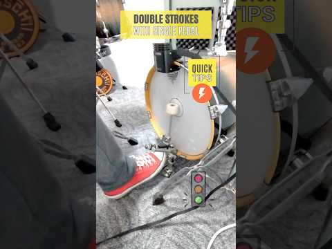 🔥Bass drum technique for doubles with single pedal! ⚡#drums #bassdrum #technique #lesson #howto
