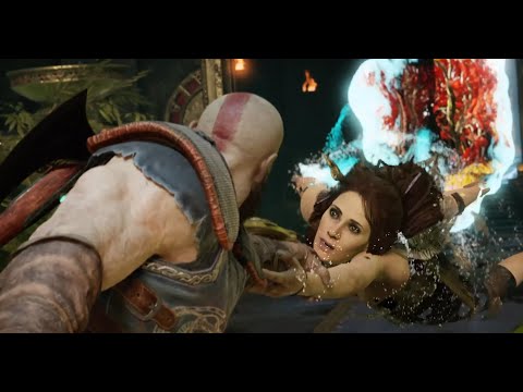 Freya Cuenta a Kratos La Lucha de Thor y La Serpiente / Freya Es Retenida En Midgar ( GOD OF WAR 4 )