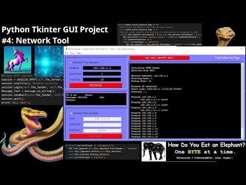Python Tkinter Project 04 Network Tool