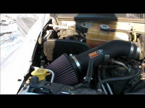 K&N Cold Air Intake on 2003 Jeep Liberty