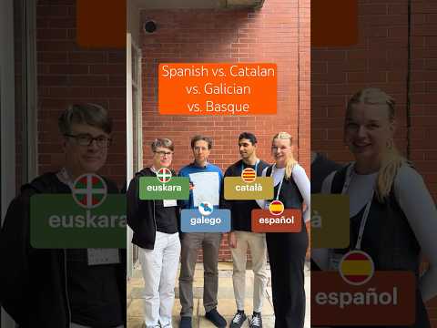 Spanish vs. Catalan vs. Galician vs. Basque Part 1