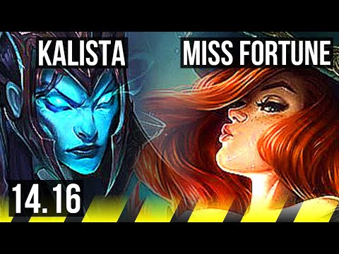 KALISTA & Pyke vs MISS FORTUNE & Seraphine (ADC) | 8/1/1, 900+ games, Godlike | EUW Master | 14.16