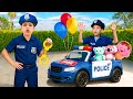 REAL Vs FAKE Policeman Fun Safety Story