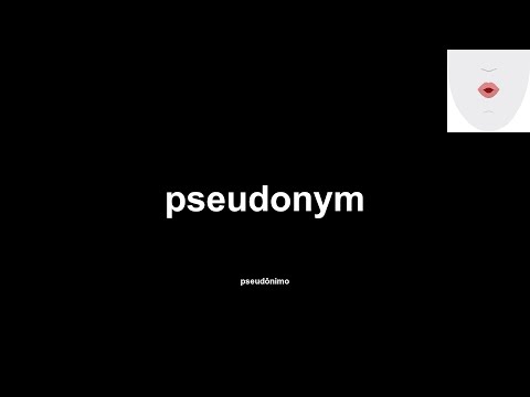 pseudonym (pseudônimo) How to Pronounce and definitions
