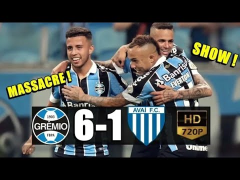 GRÊMIO VENCE AVAÍ DE GOLEADAI| Grêmio 6x1 Avai melhores momentos
