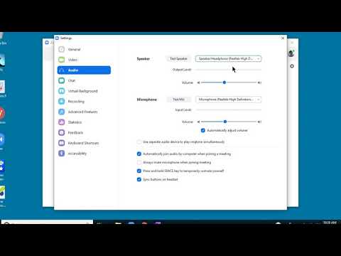 Headphones vs. Computer speaker - checking audio settings in Zoom