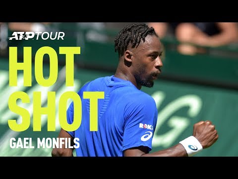 Теннис Monfils INSANE Shot In Halle | HOT SHOT | ATP