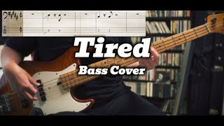 Adele - Tired (Bass Cover) TABS in Video