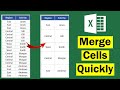 Fastest Way to Merge Cells in Excel | Merge Same Values/Duplicates in Excel