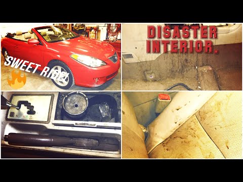 Extreme Interior Detail of A Filthy Toyota Solara. Interior Deep Cleaning. Fantastic Transformation.