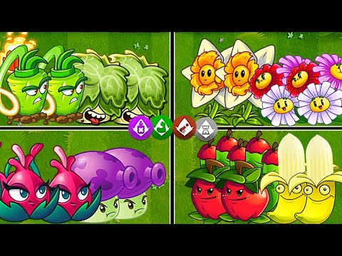 Random 8 Plants Enforce_Poison_Contain_Arma - Who Will Win? - PvZ2 Plants vs Plants Tournament