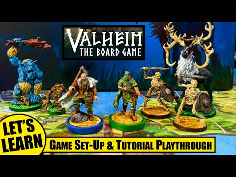 Set-Up and Playthrough of VALHEIM the BOARD GAME Scenario 1 Eikthyr Lord of the Stags