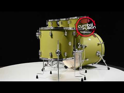 PDP Concept Series Maple 7pc Shell Pack - Satin Olive image 7