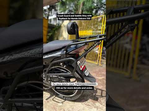 Guard + Saddle Stay TopRack for Honda Unicorn 150