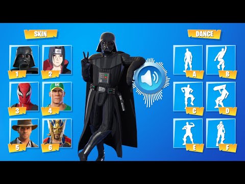 GUESS THE SKIN AND DANCE LISTENING TO THE MUSIC - FORTNITE CHALLENGE #2 | tusadivi