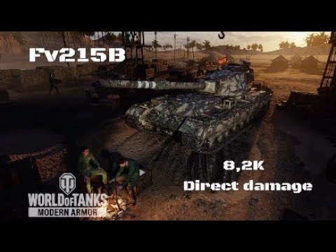 Fv215B in Pilsen:8,2K direct damage :Wot console - World of Tanks console
