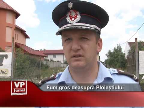 Fum gros deasupra Ploieștiului